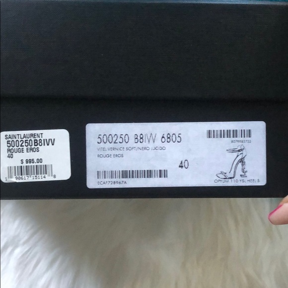 Red Sandals Patent with dust bag worn once - Picture 8 of 8